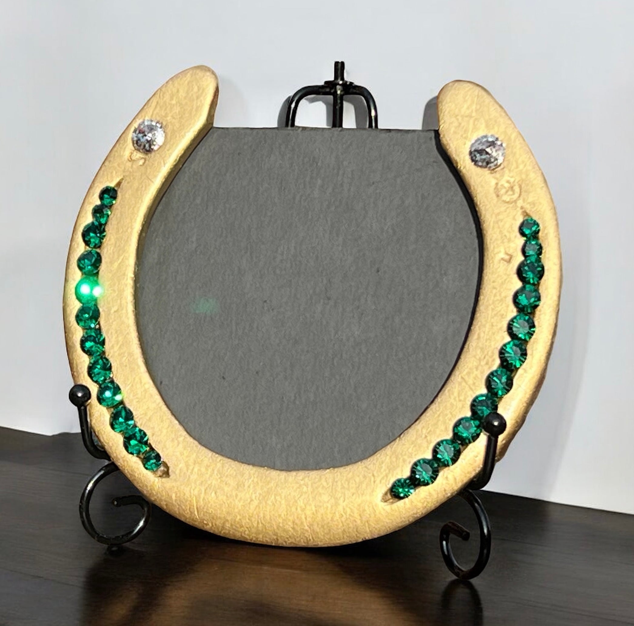 Bejeweled Horseshoe Photo Frames