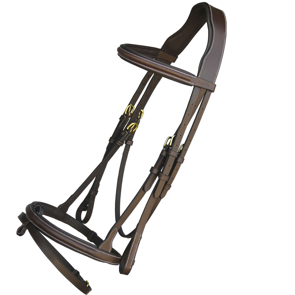 ExionPro Detachable Flash Thin Raised Bridle with Reins
