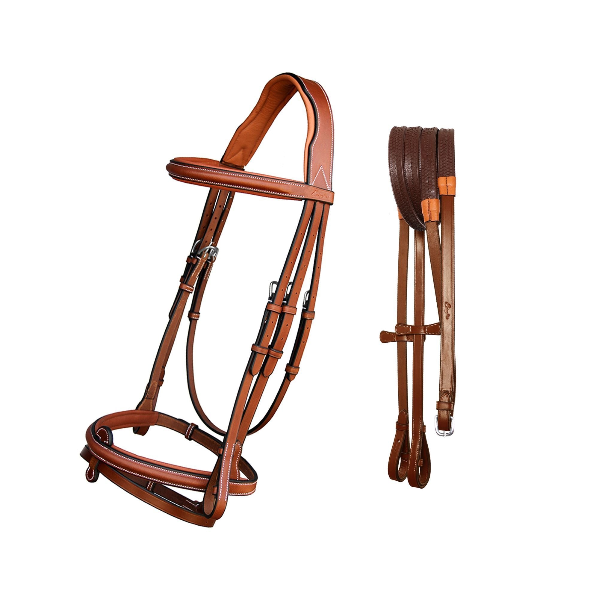 ExionPro Detachable Flash Thin Raised Bridle with Reins