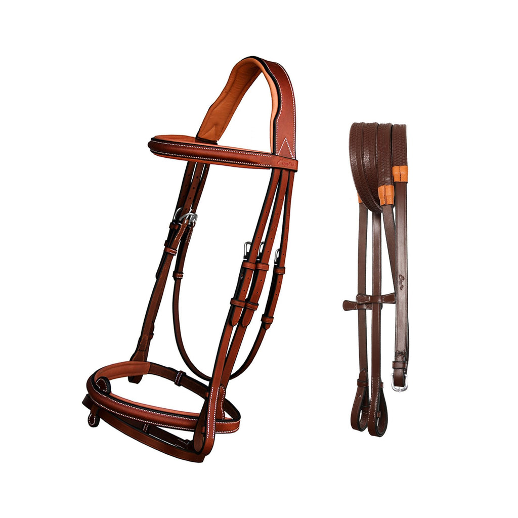 ExionPro Detachable Flash Thin Raised Bridle with Reins