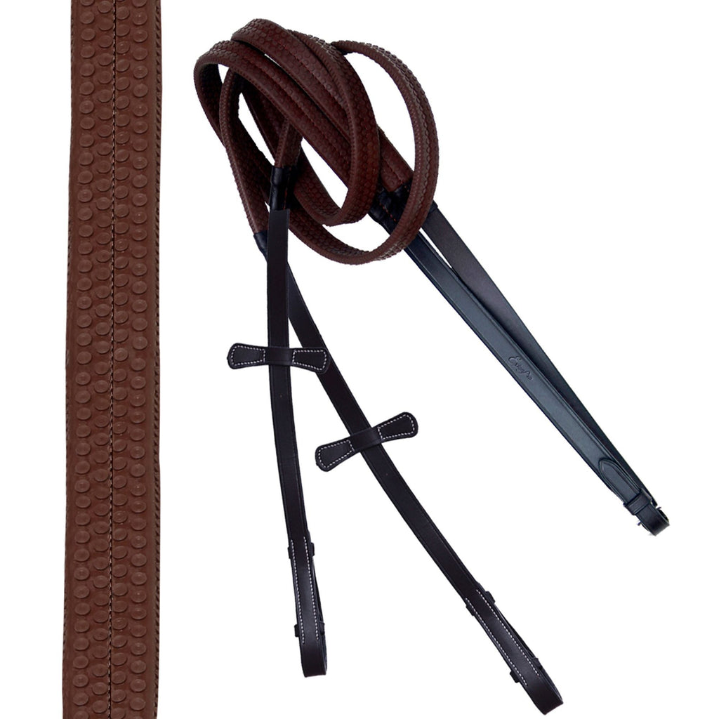 ExionPro Anatomical Drop Noseband Bridle with Reins