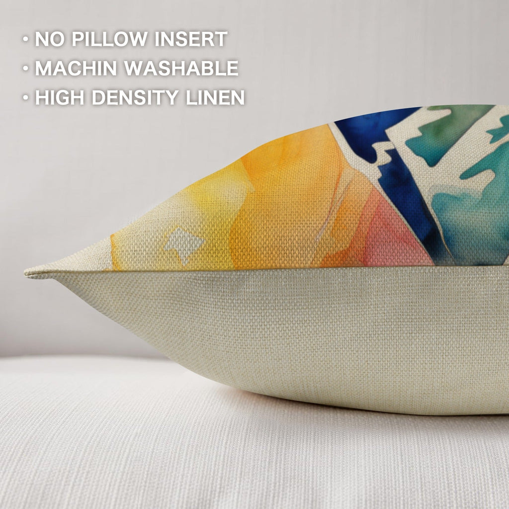 Watercolor Buck Hunting Pillow Case Made In America