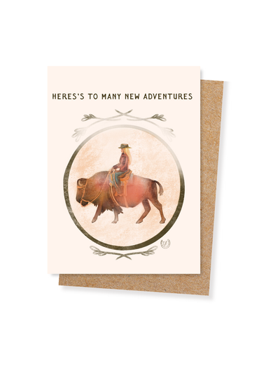 Bision New Adventures Congratulations Card