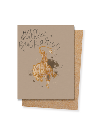 Happy Birthday Buckaroo Cowboy Boy Birthday Card