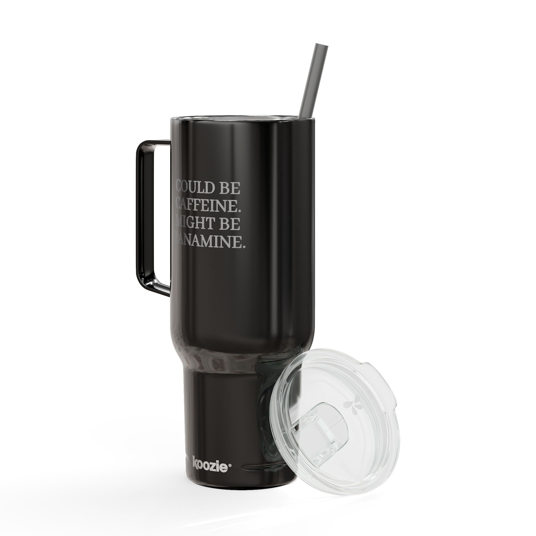 Insulated Tumbler with Lid, 40oz (Engraving) - Caffeine/Banamine
