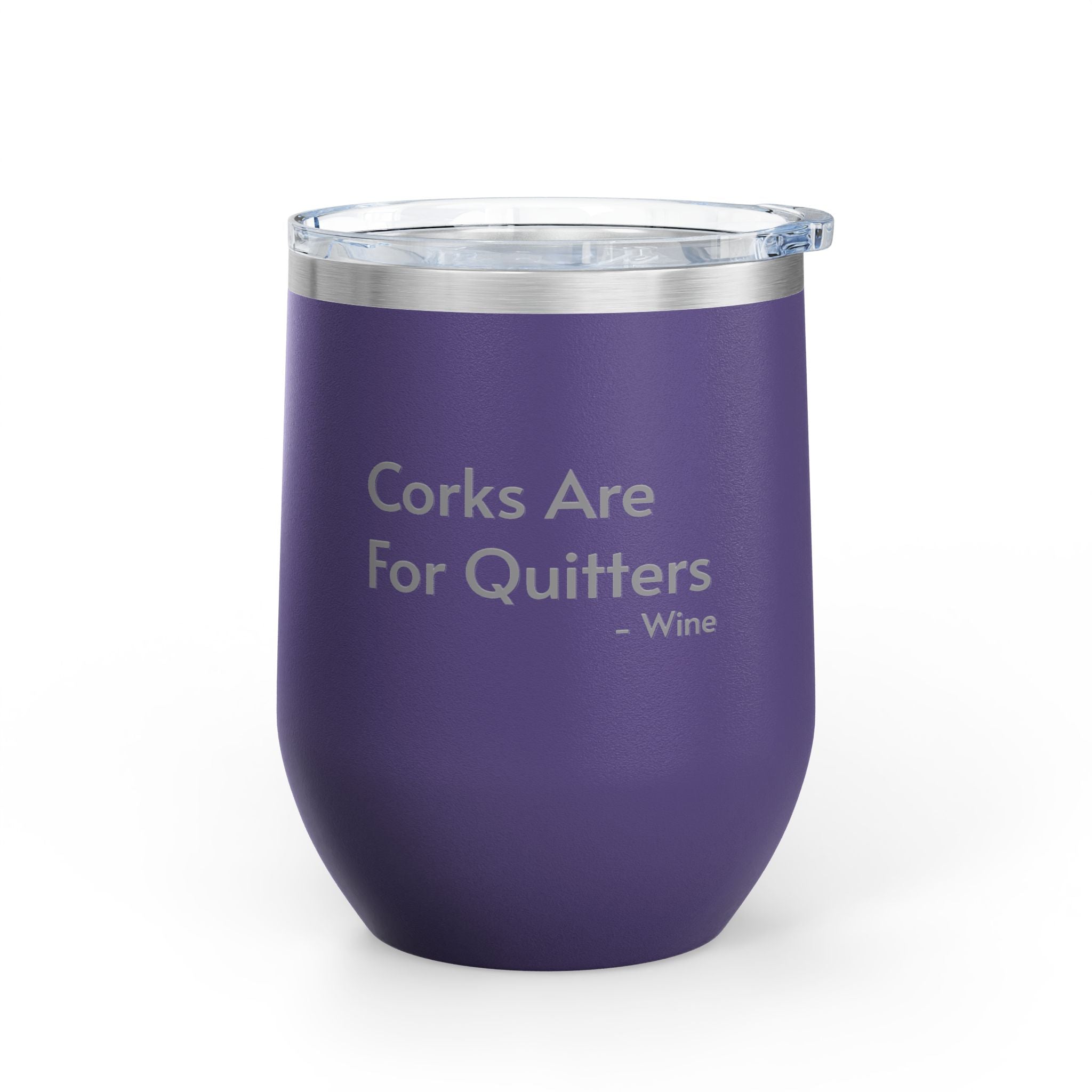 Wine Tumbler, 12oz - Corks/Quitters