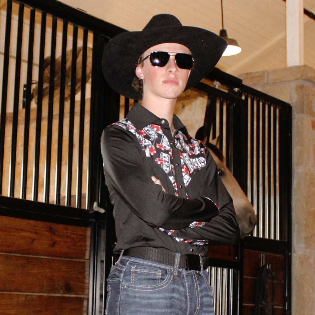 Risky Business Pearl Snap Men's Rodeo Shirt