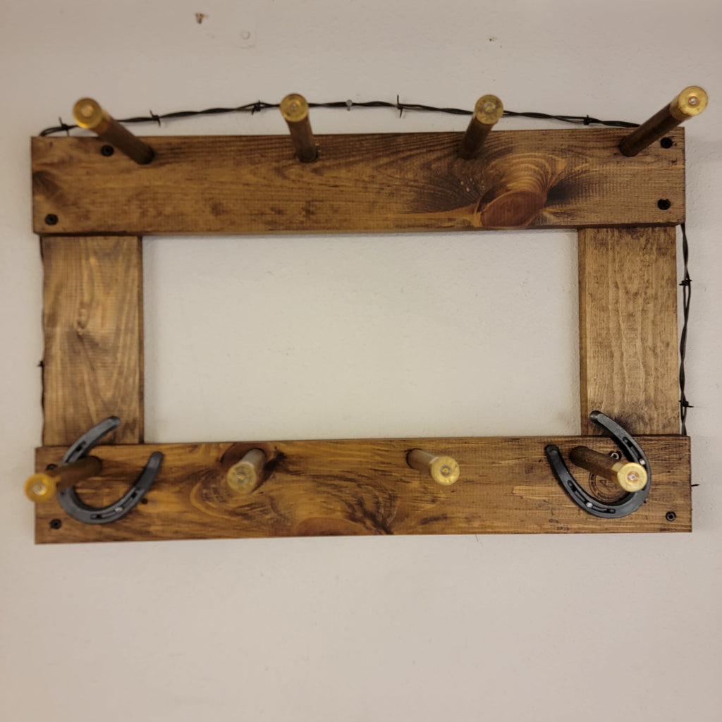8BL - Ball Cap Hat Rack - 8 Baller Functional Western Decor