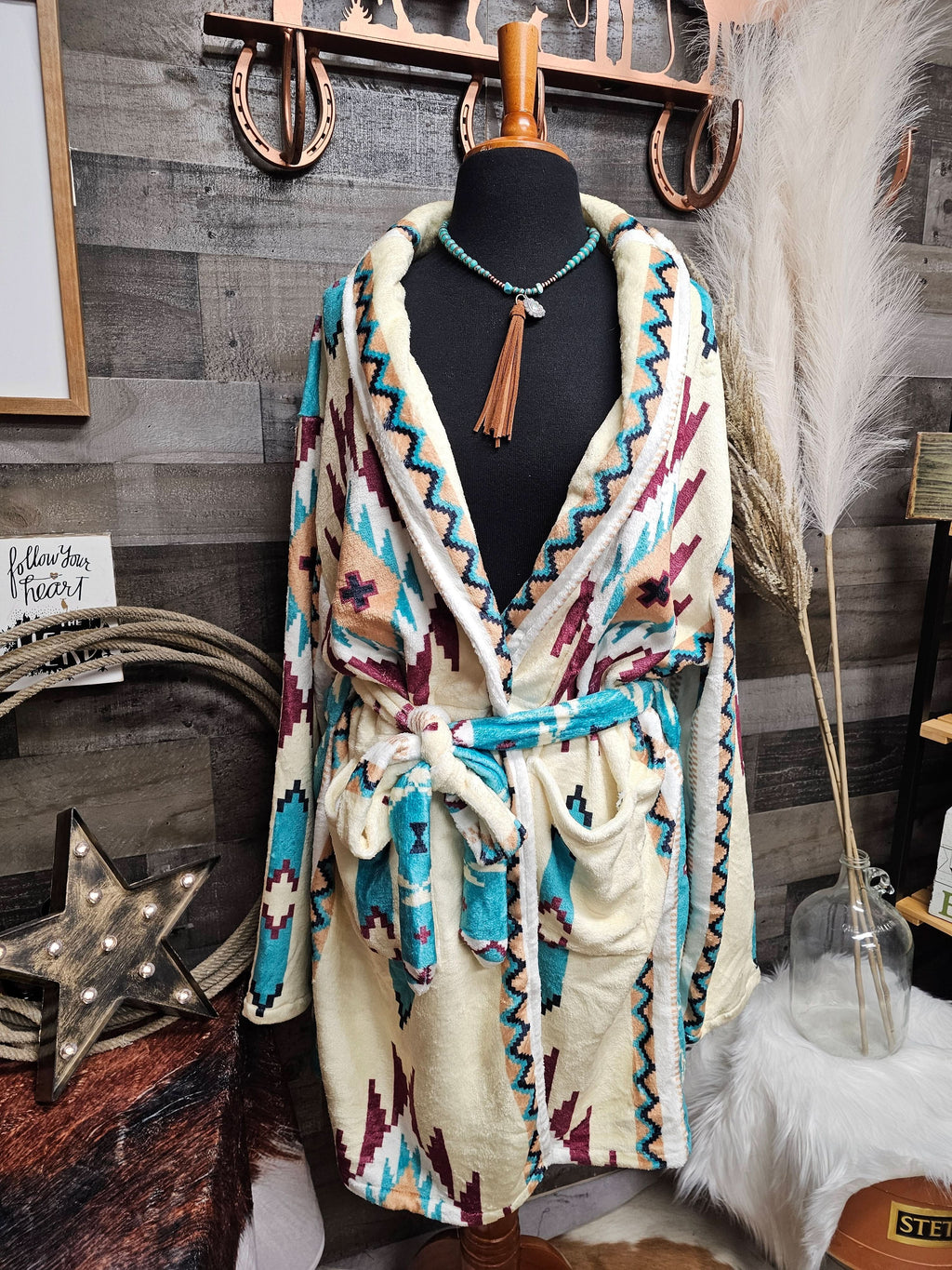 Changing Robe Aztec Taos Aztec Women's Bath Robe – Crutcher's Western
