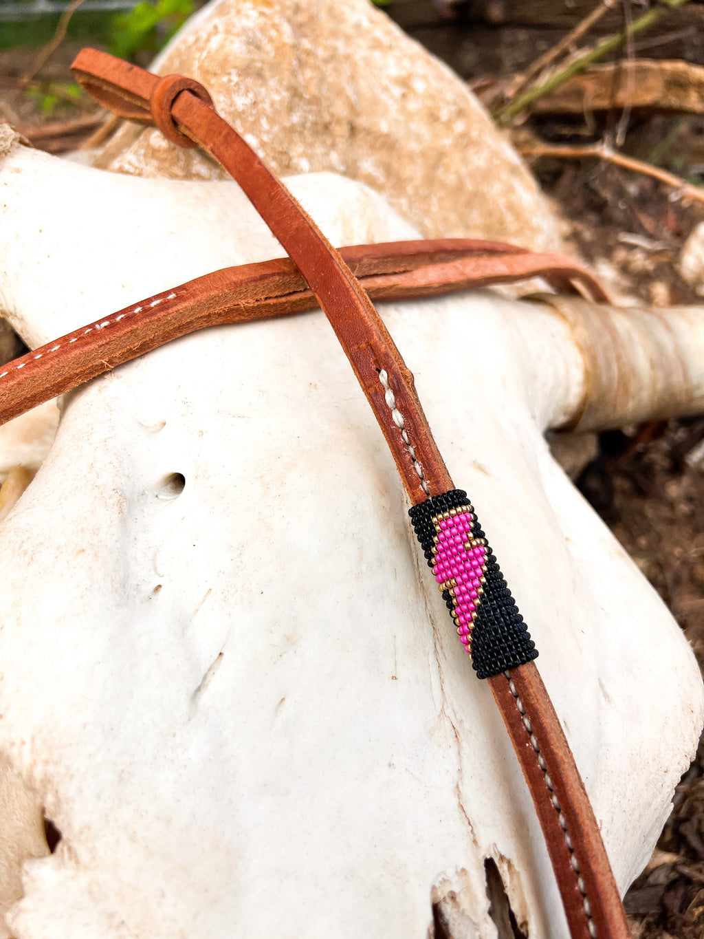 Pink Gold Bolt *Mini* Over Under Whip