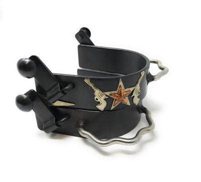 AJ Tack Men's Star and Pistols Bumper Spurs