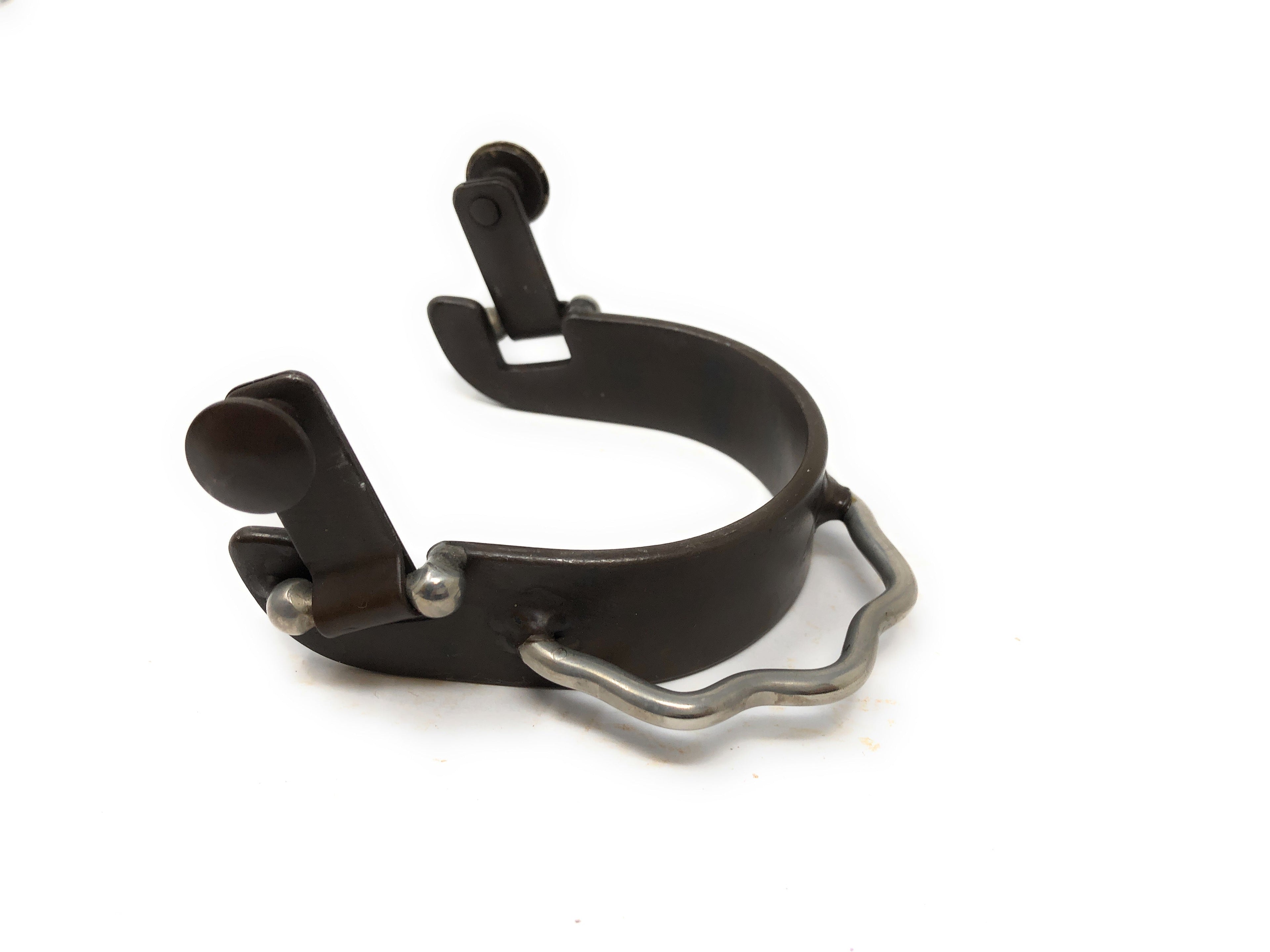 AJ Tack Ladies Antique Brown Three Cross Bumper Spurs