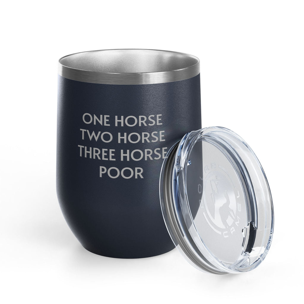 Wine Tumbler, 12oz - One Horse/Two Horse