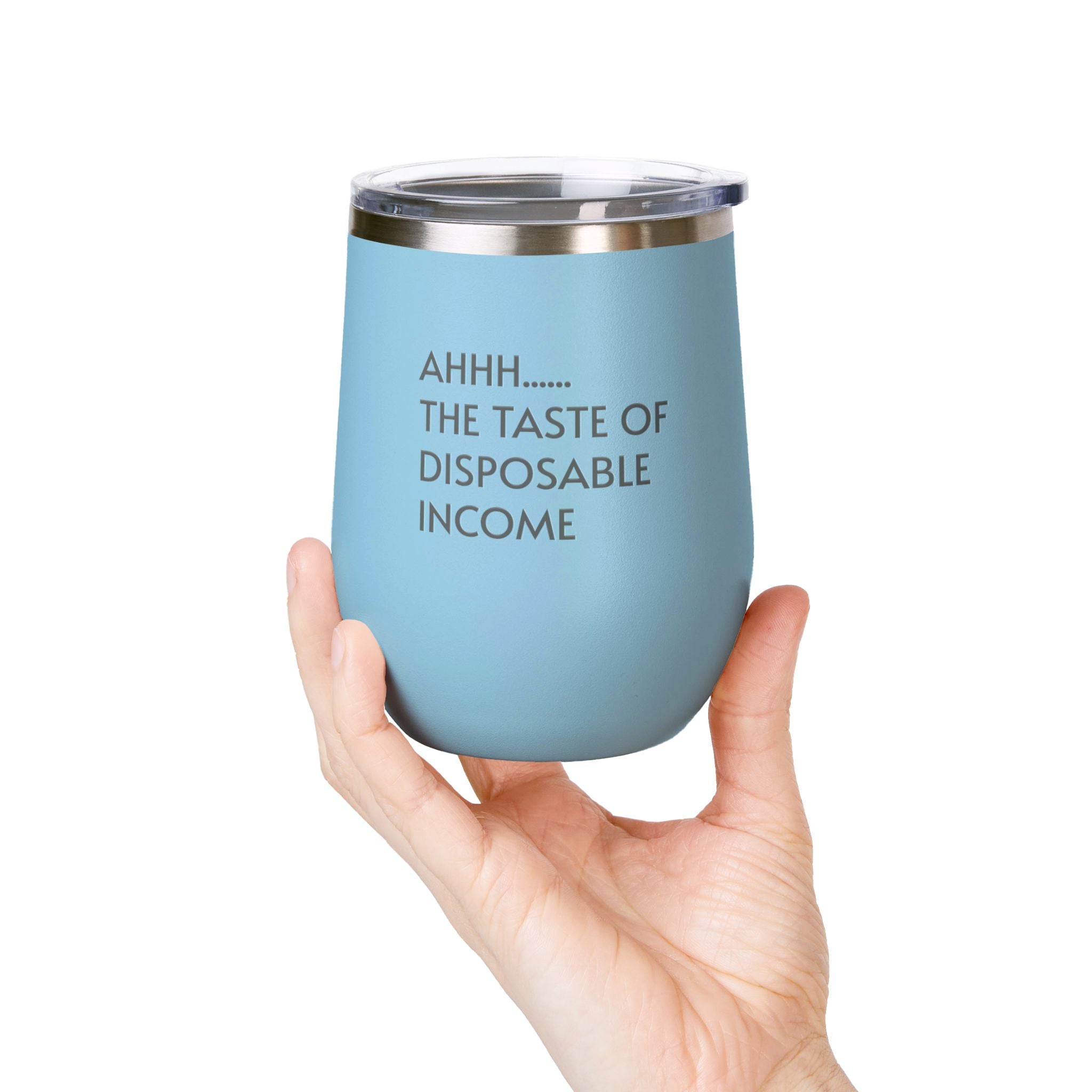 Wine Tumbler, 12oz - Disposable Income - Pastels