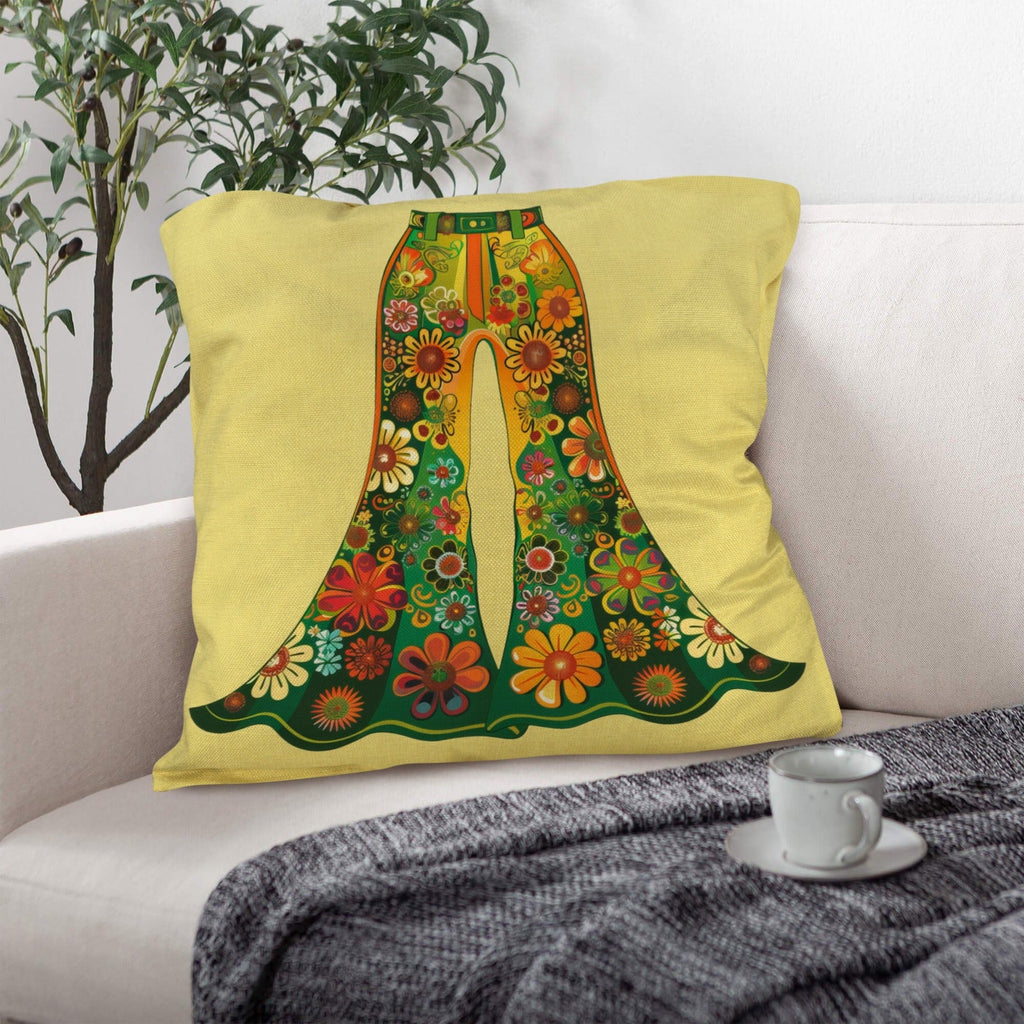 Floral Bell Bottoms Pillow Case Made in America