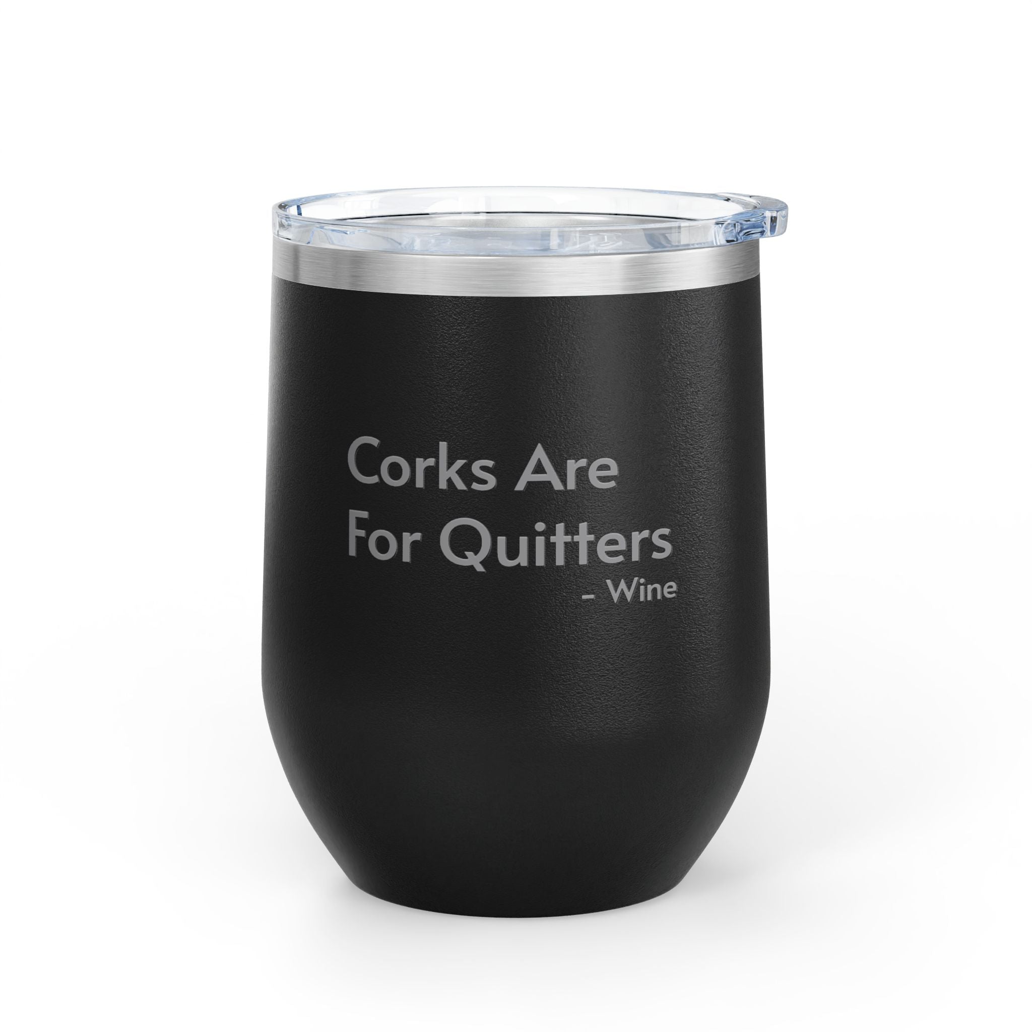 Wine Tumbler, 12oz - Corks/Quitters