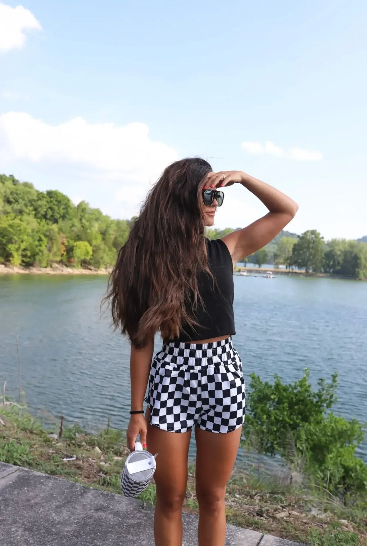 Checkerboard Women's Shorts