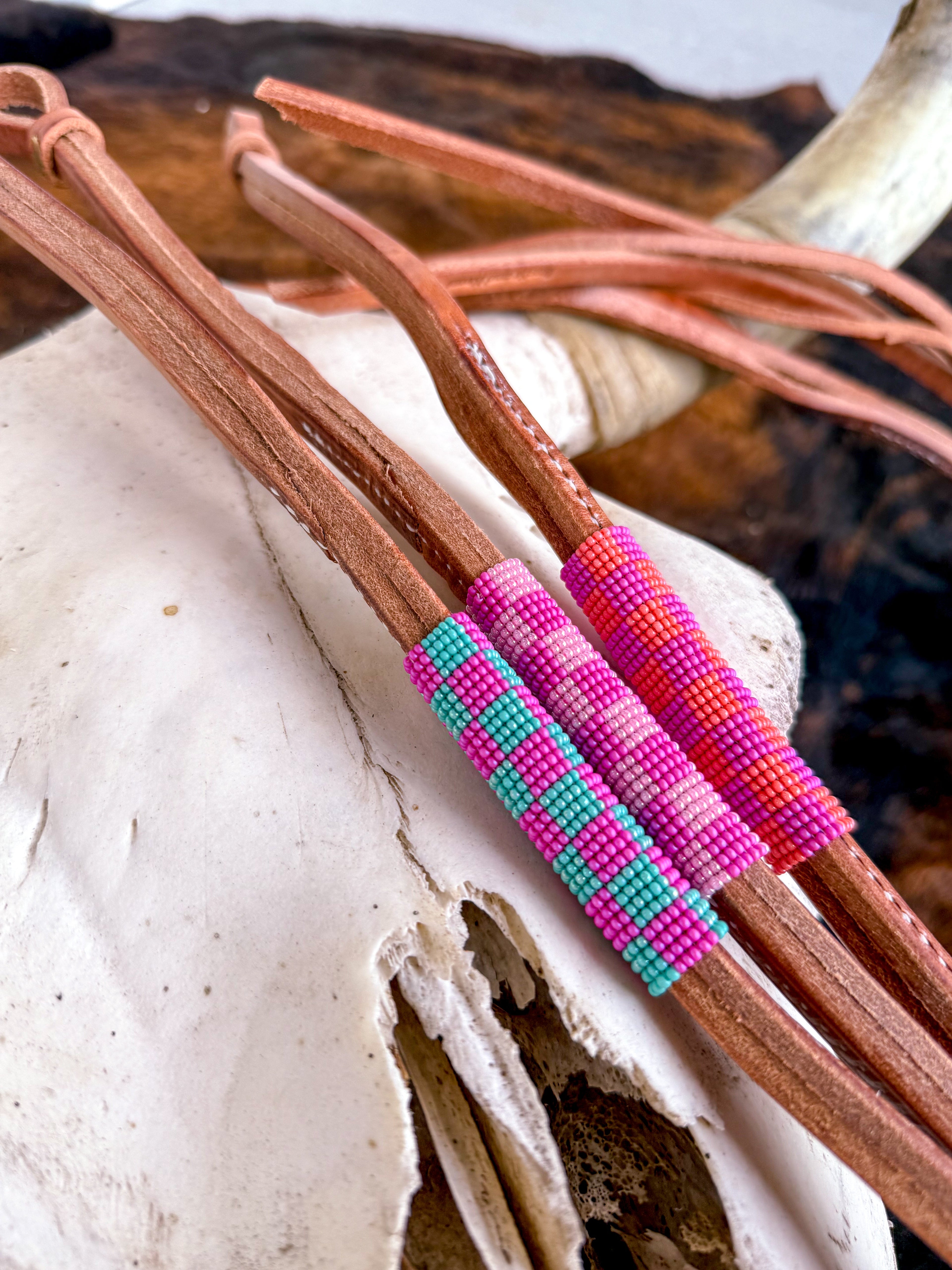 Checks Out Beaded Over Under Whip