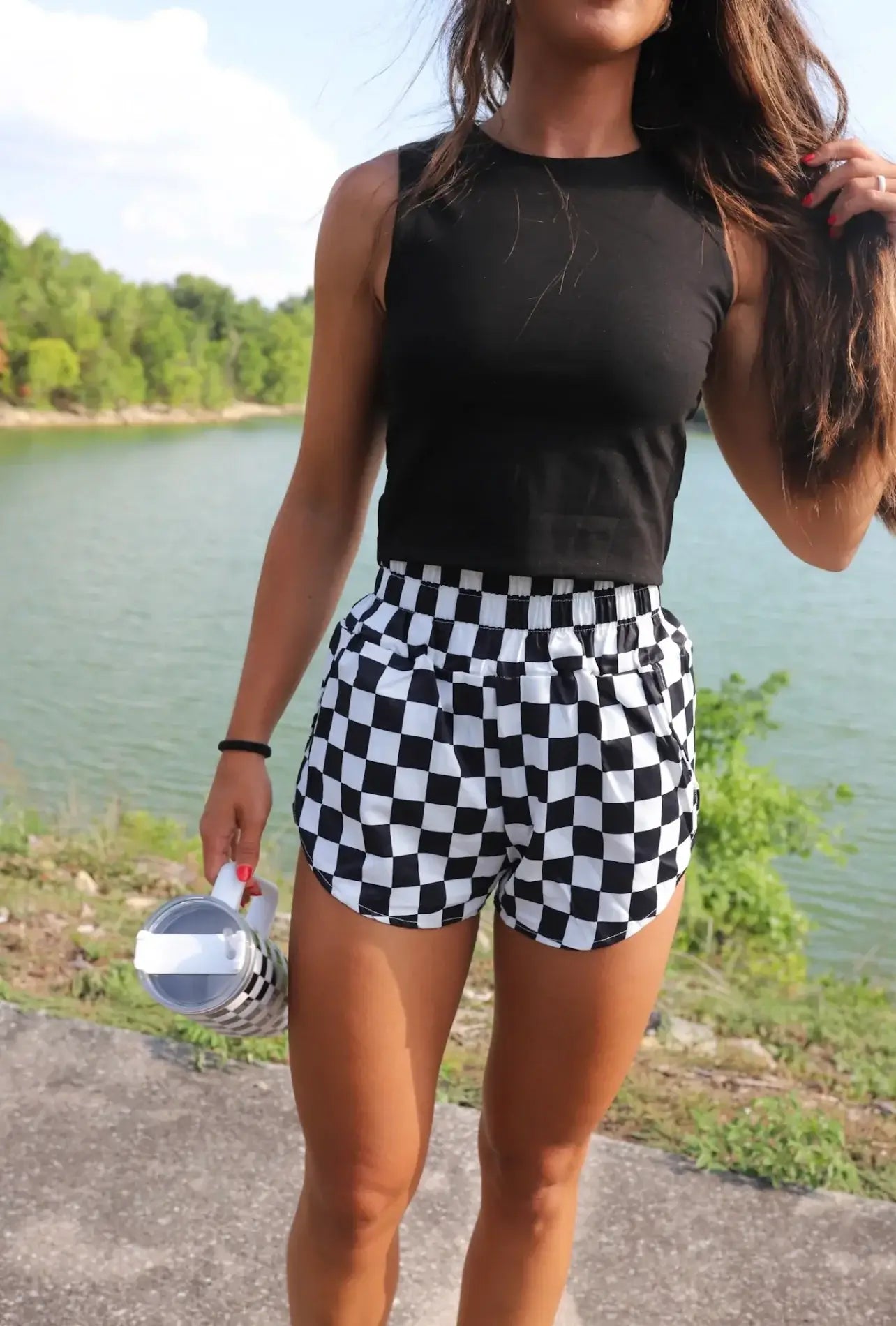 Checkerboard Women's Shorts
