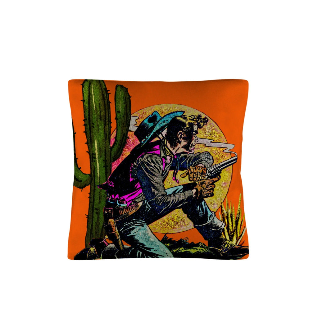 Wild West Cowboy Throw Pillow Case