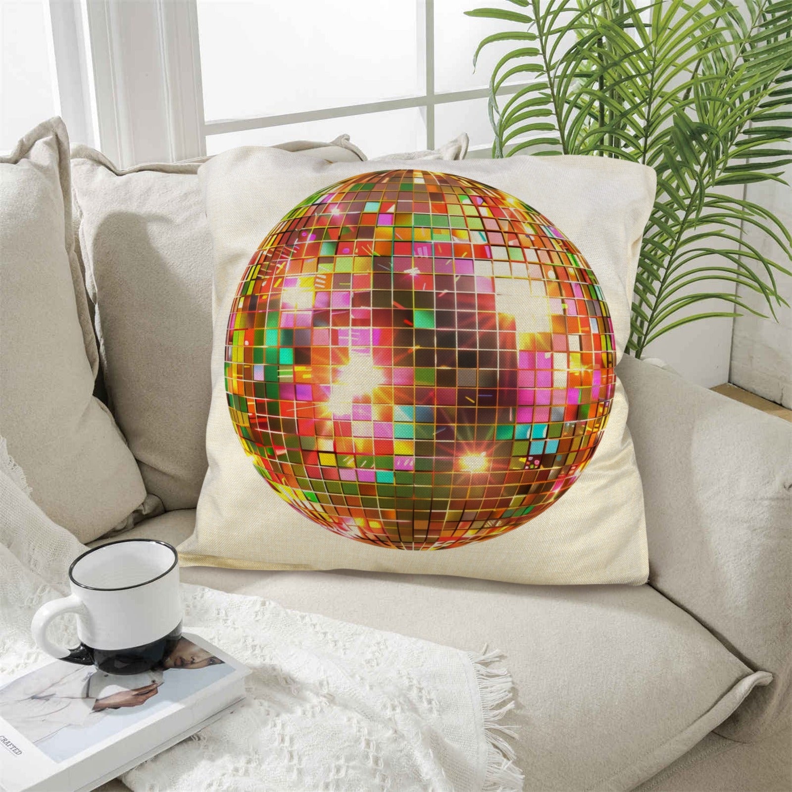 Disco Ball Pillow Case Made in America