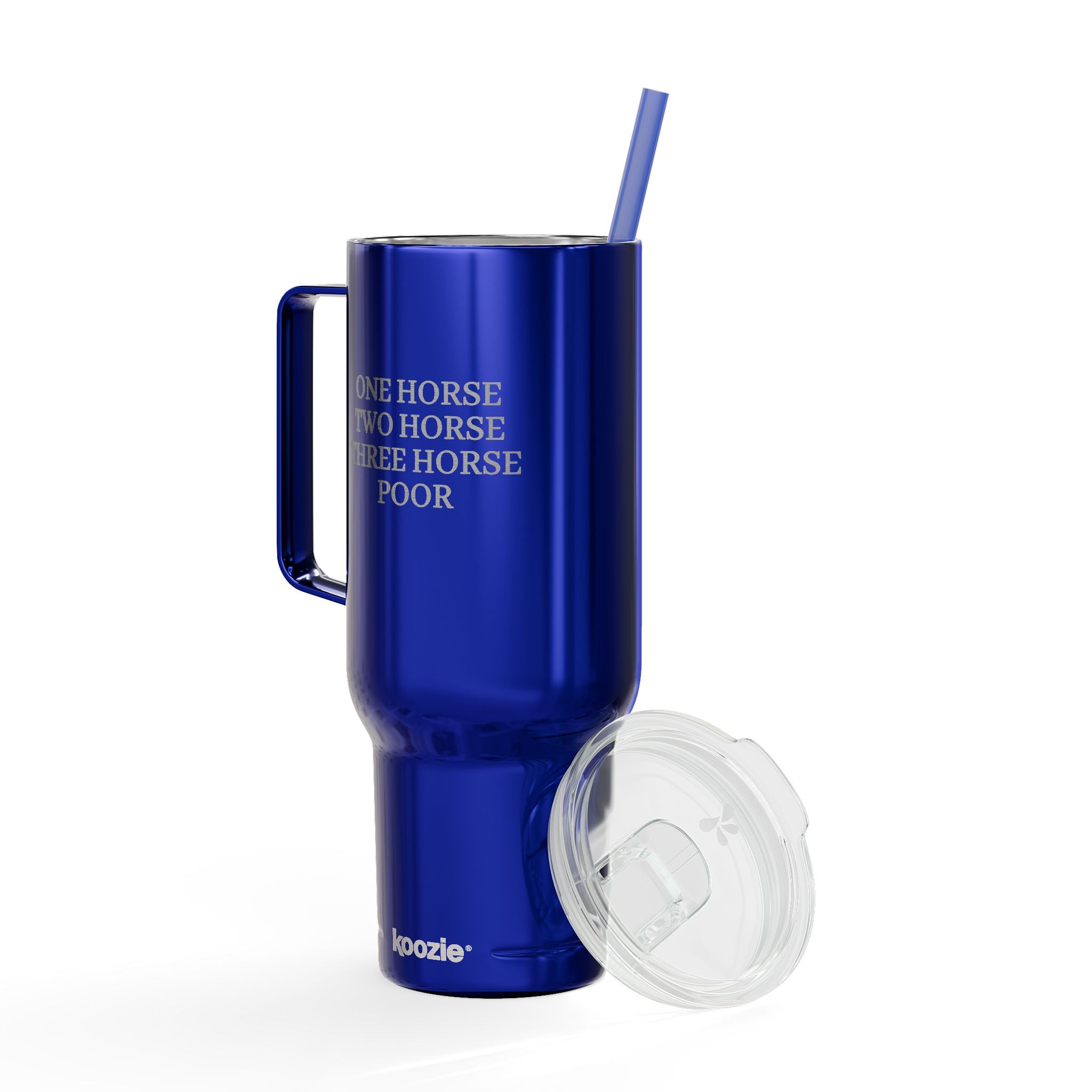 Insulated Tumbler with Lid, 40oz (Engraving) - One Horse/Two Horse