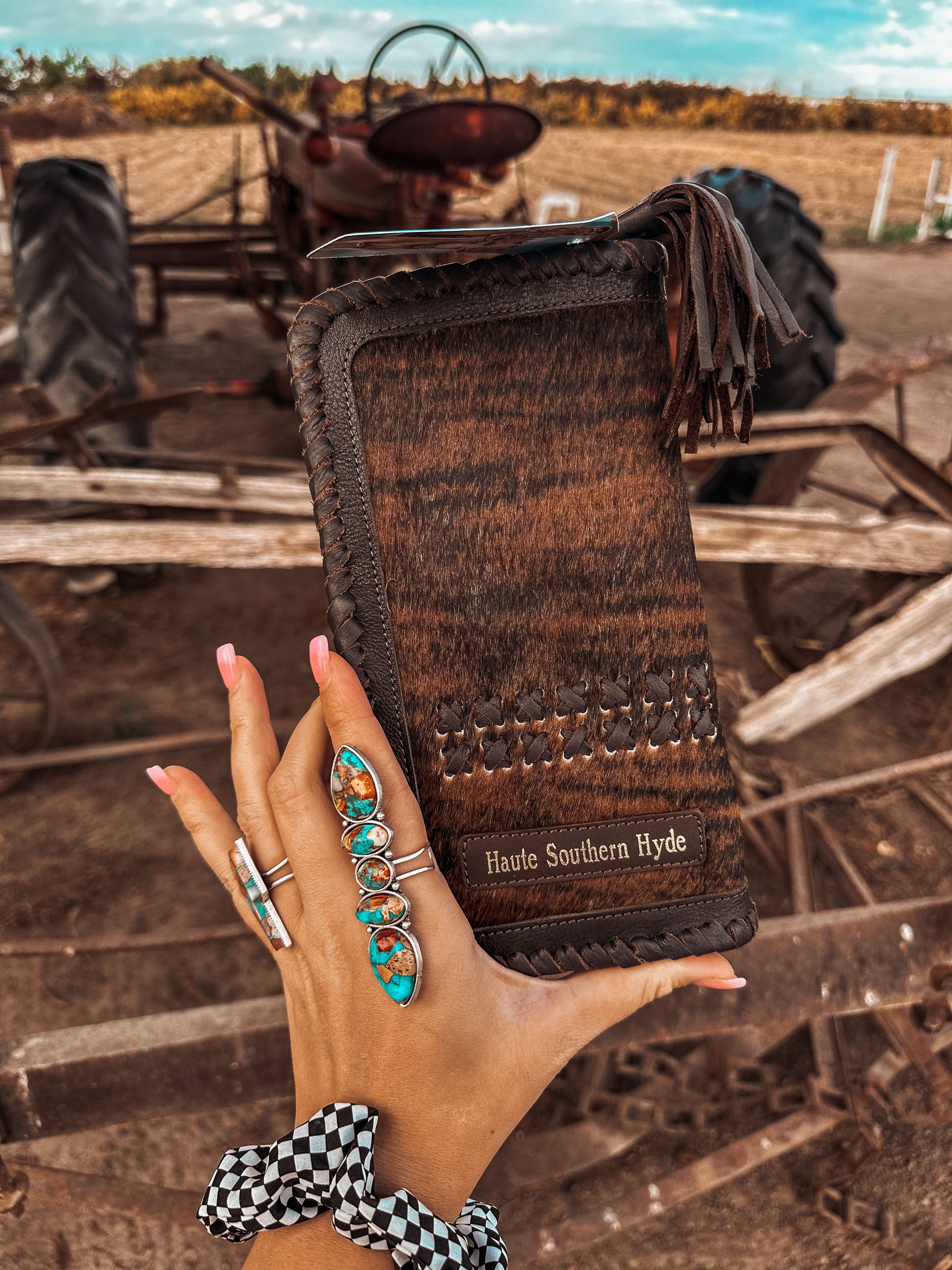 The Hazy Wesson (Brown Leather) Wallet a Haute Southern Hyde by Beth Marie Exclusive