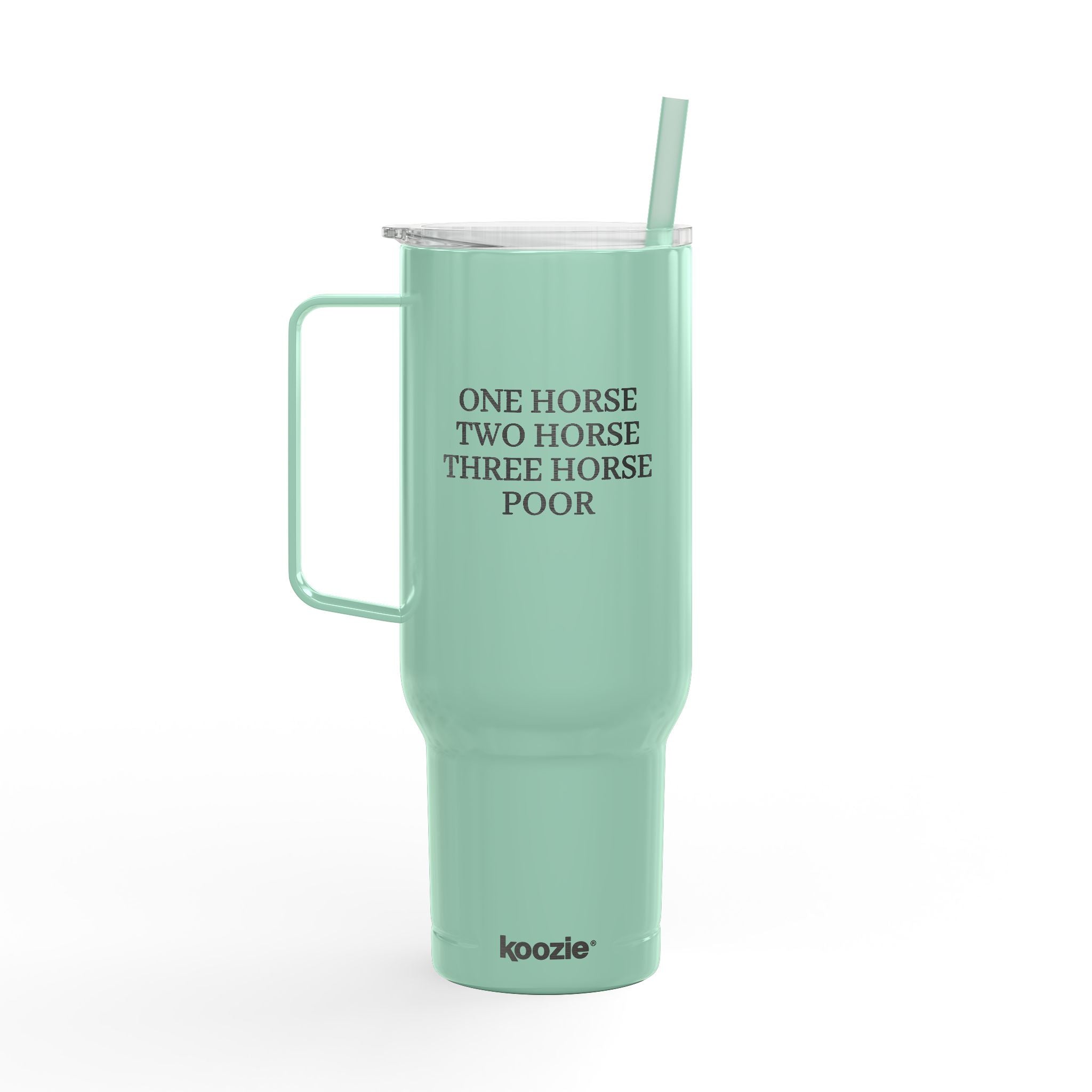 Insulated Tumbler with Lid, 40oz (Engraving) - One Horse/Two Horse