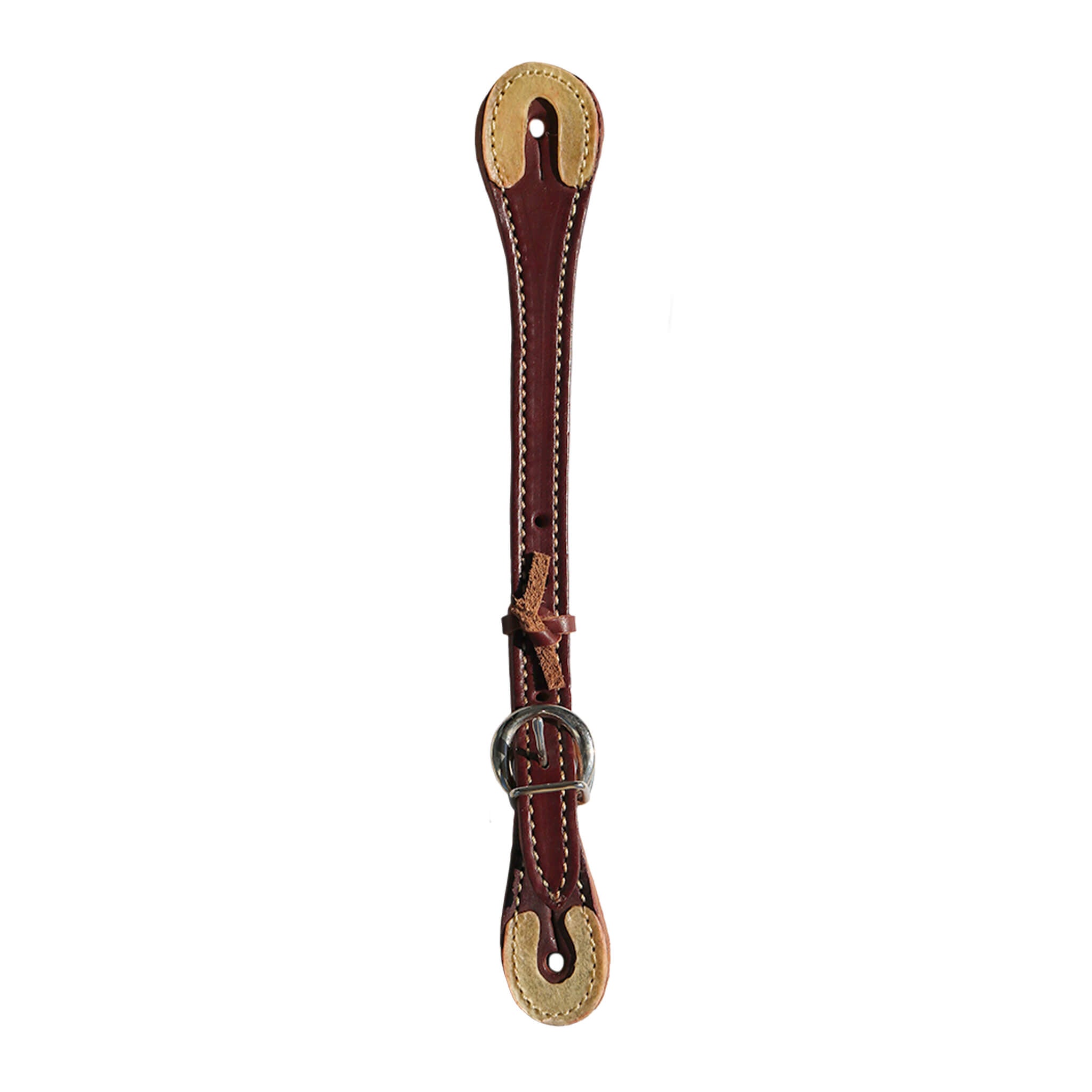 390-L Men's spur straps latigo leather with rawhide tips