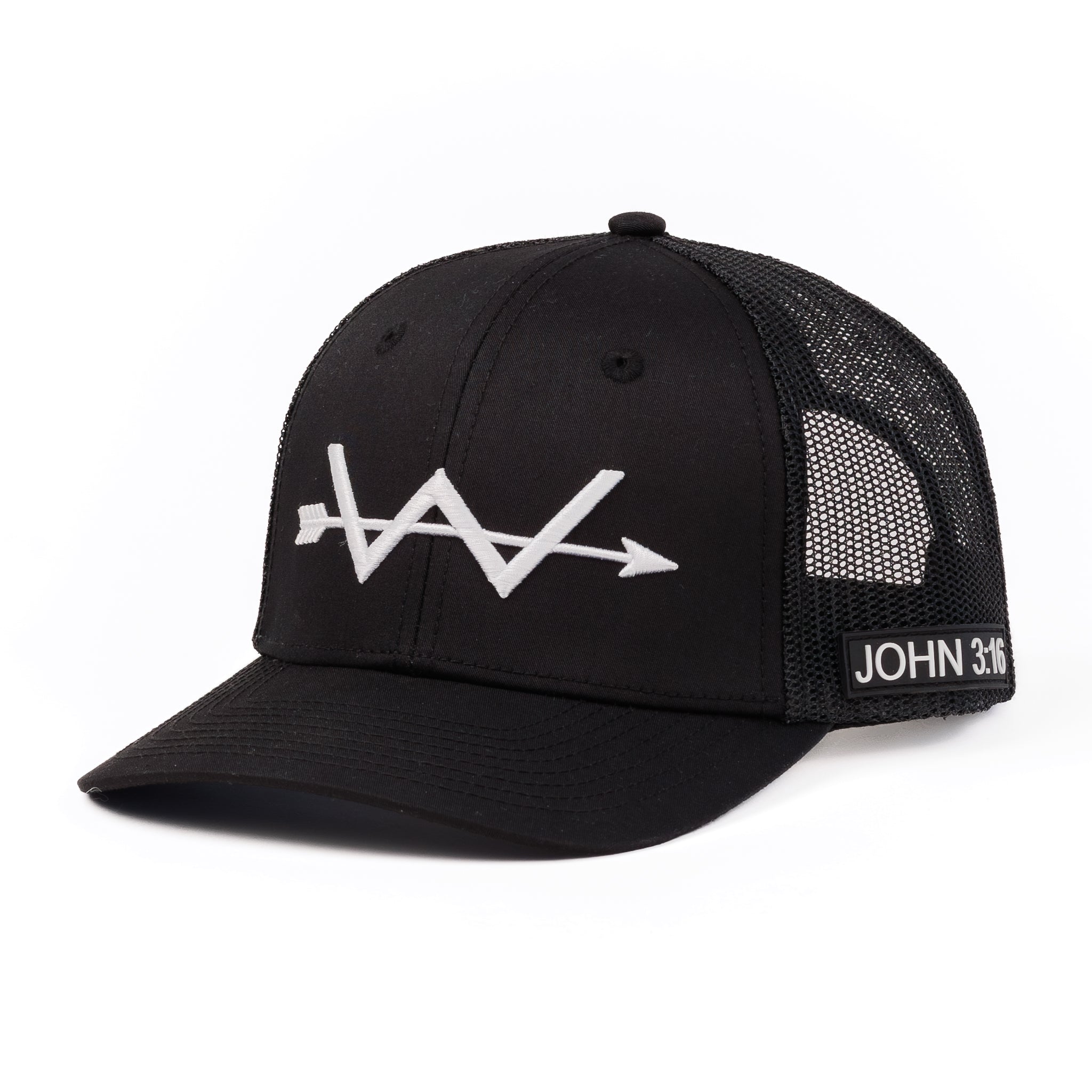 John 3:16 (Black) Trucker Cap