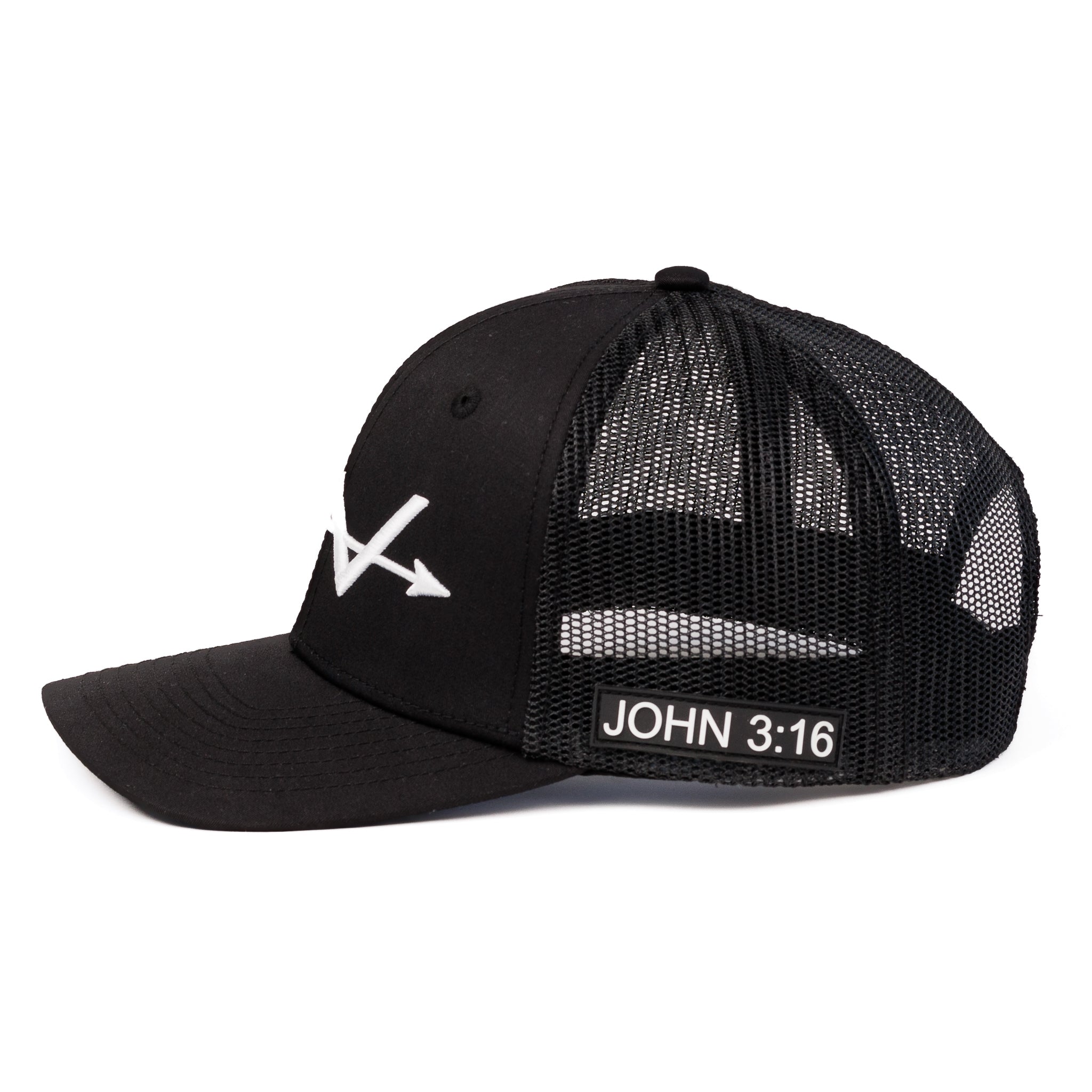 John 3:16 (Black) Trucker Cap