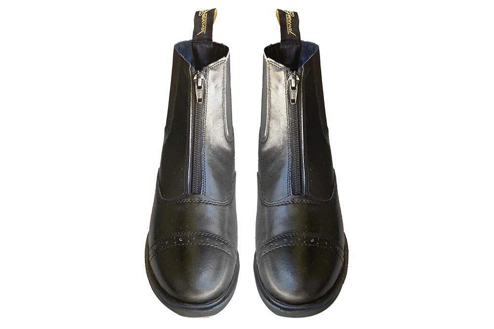 Zip-Up Synthetic Leather Women's Paddock Boots
