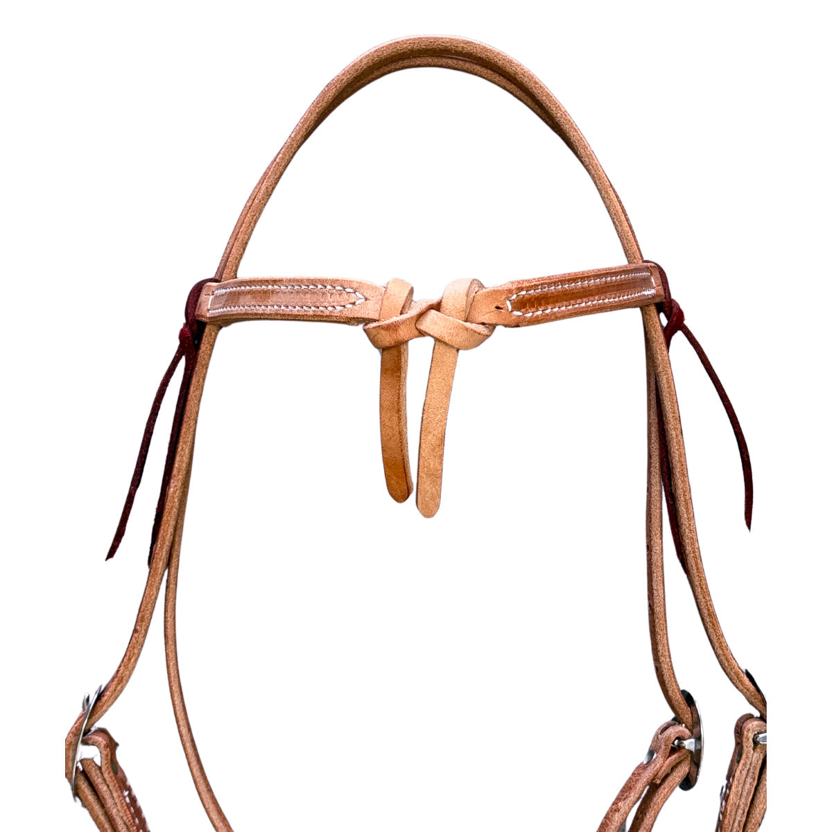 AJ Tack Harness Leather Knotted Headstall