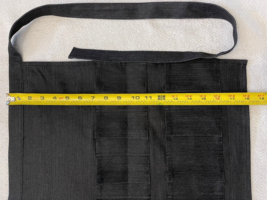 Egg Waist Apron Black Heavy Denim