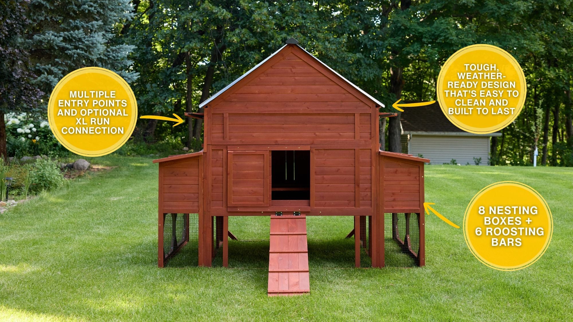 Chicken Coop for 15 Chickens – Brahma Chicken Coop