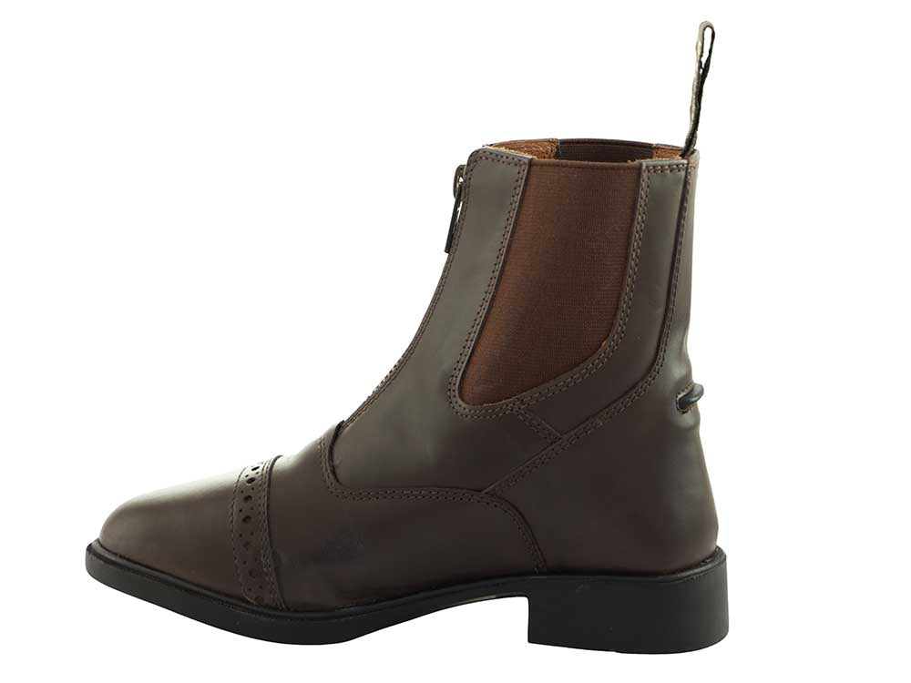 Kids' Zip-Up Leather Paddock Boots
