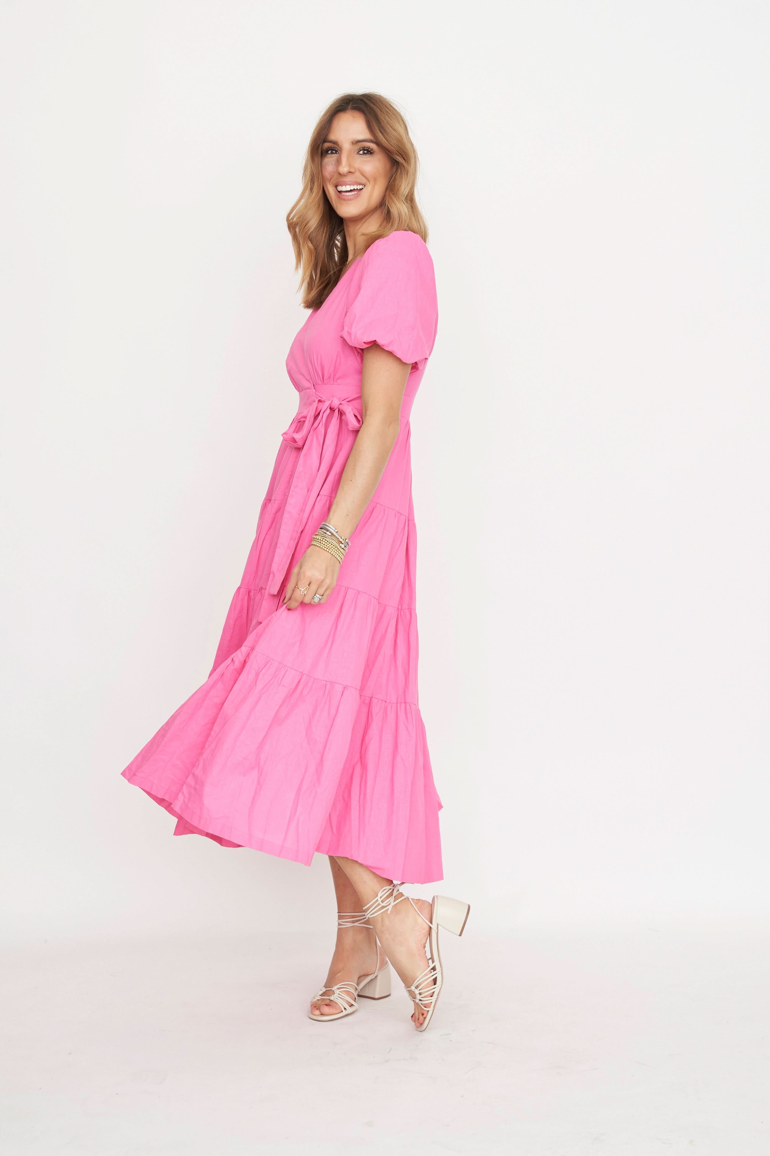 Nora Wrap Midi Dress
