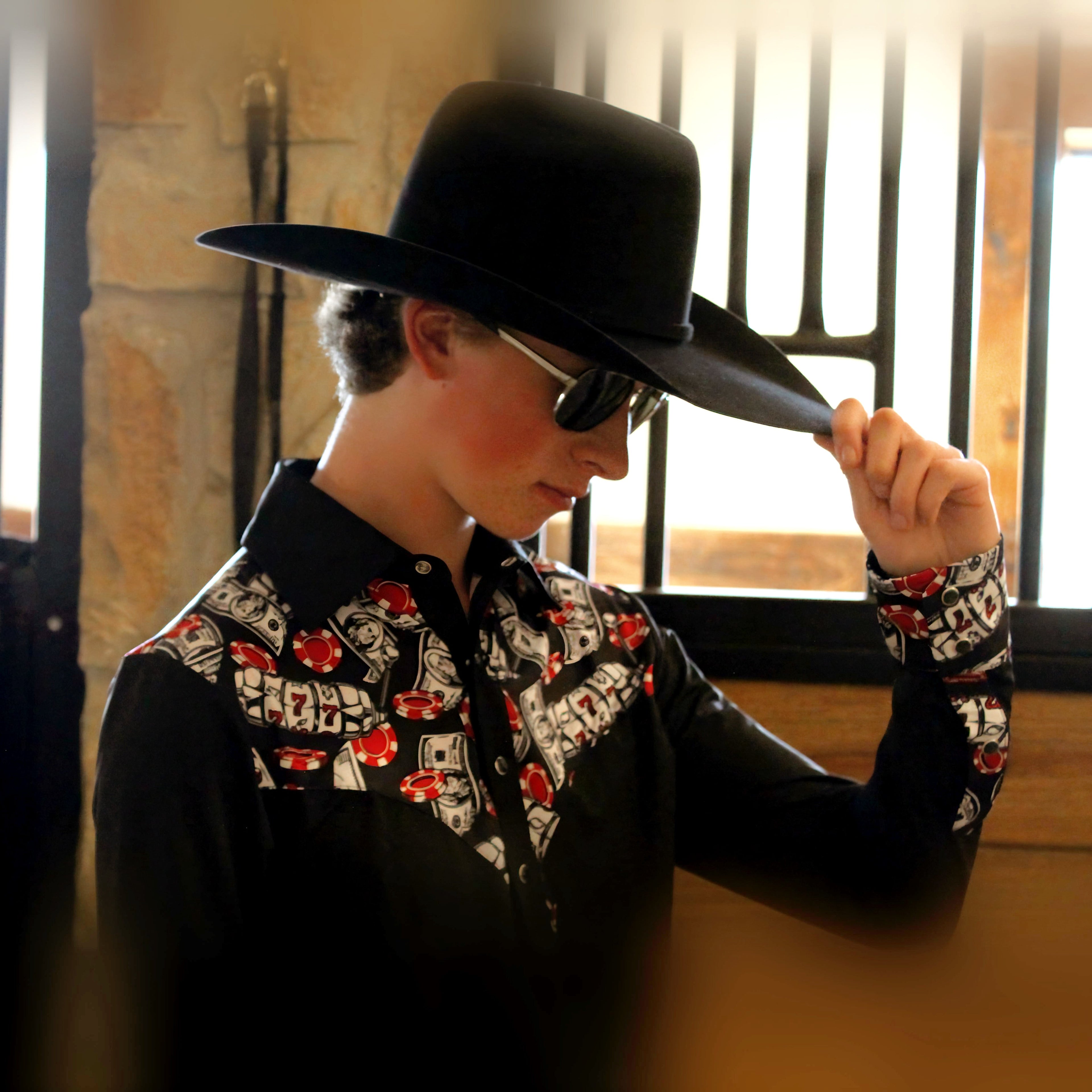 Risky Business Pearl Snap Men's Rodeo Shirt