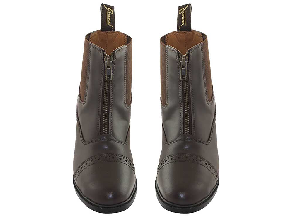 Kids' Zip-Up Leather Paddock Boots