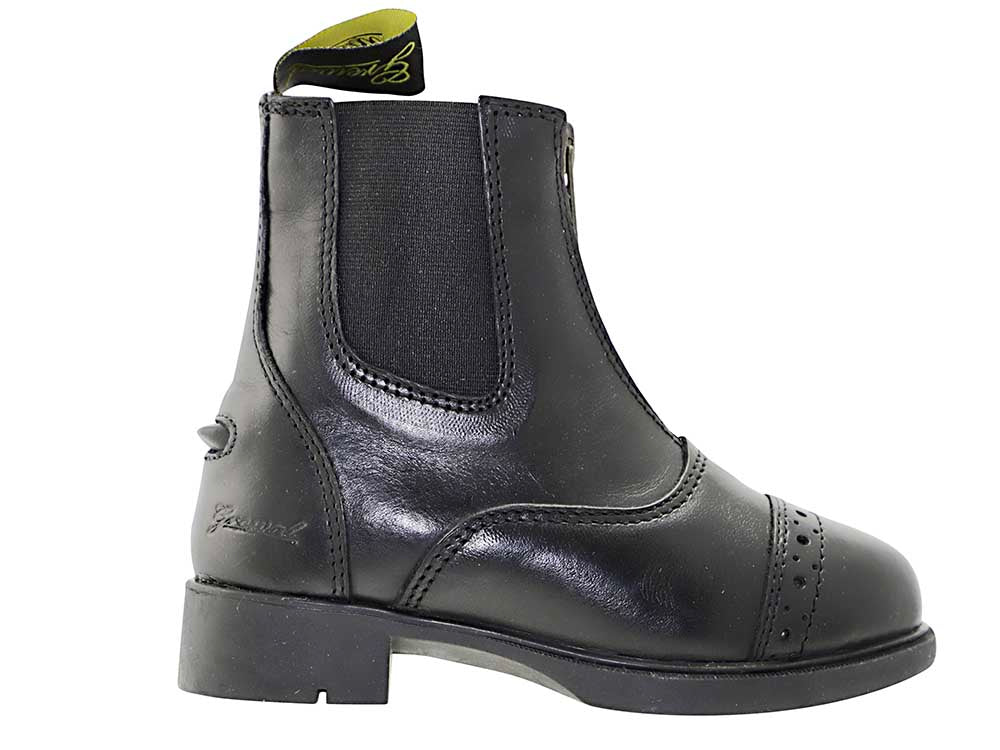 Kids' Zip-Up Leather Paddock Boots