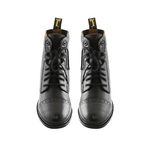 Kids' Synthetic Leather Lace-Up Paddock Boots
