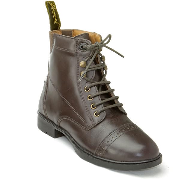 Kids' Synthetic Leather Lace-Up Paddock Boots