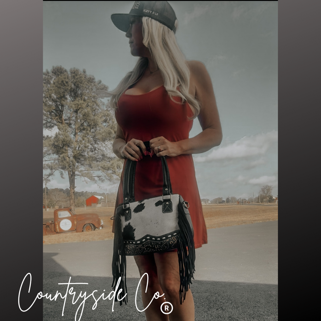 Priscilla Cowhide Conceal Carry Purse by Countryside Co.