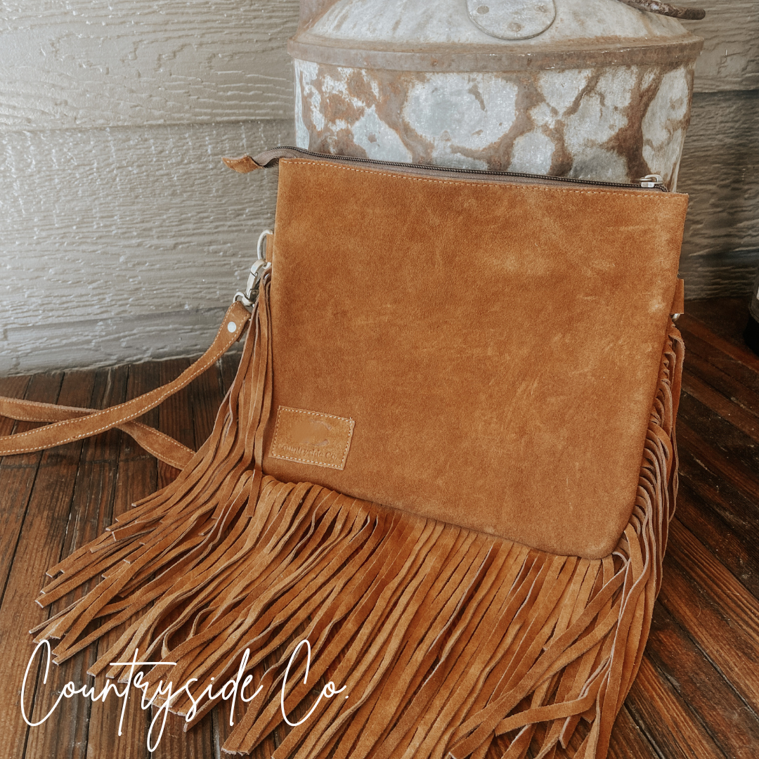 Chesney Cowhide Western Purse