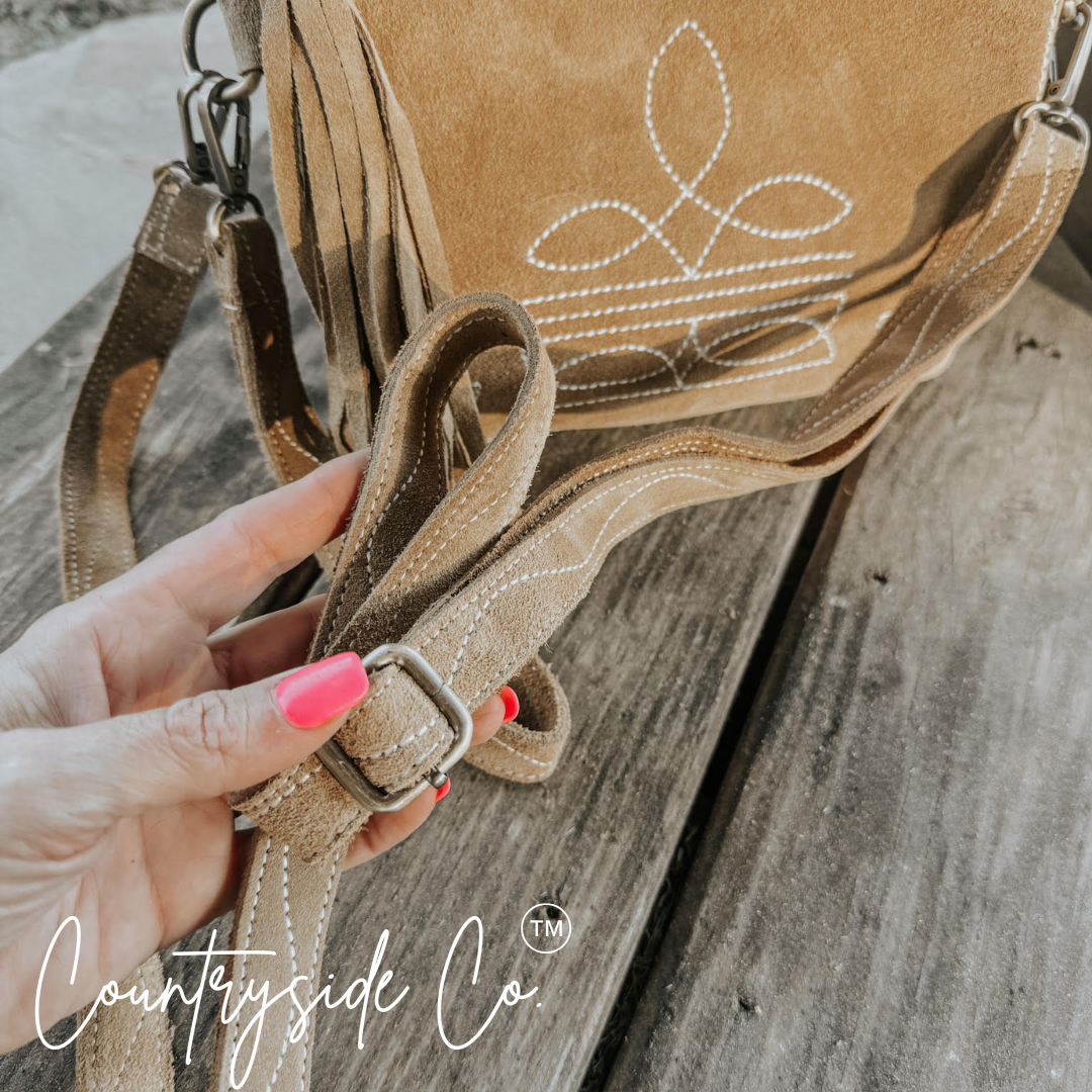 Becca Suede Leather Purse
