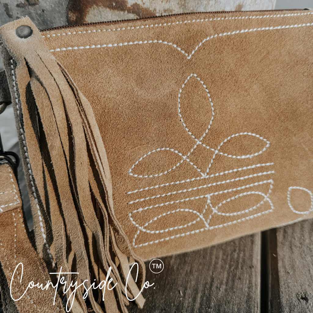 Becca Suede Leather Purse