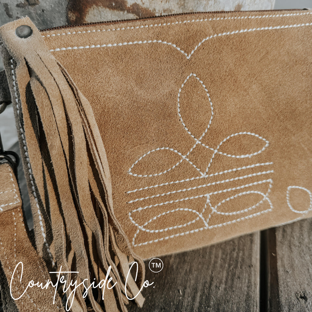 Becca Suede Leather Purse