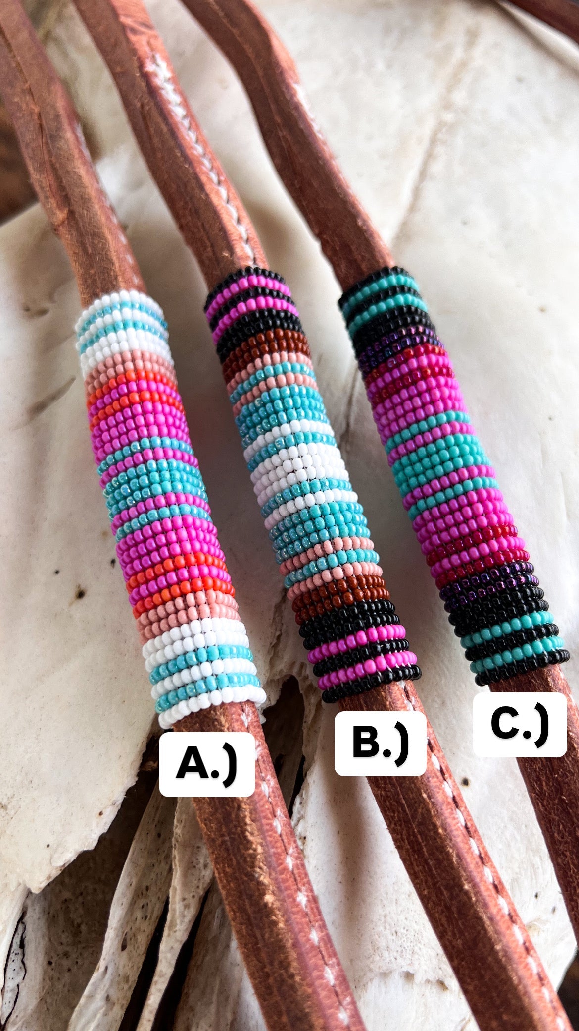 Serape Beaded Over Under Whip