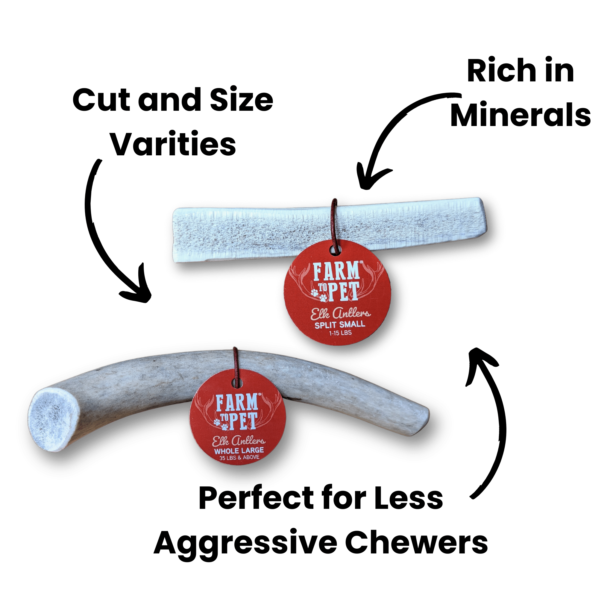 ELK ANTLERS FOR DOGS | WHOLE AND SPLIT ELK ANTLER CHEWS