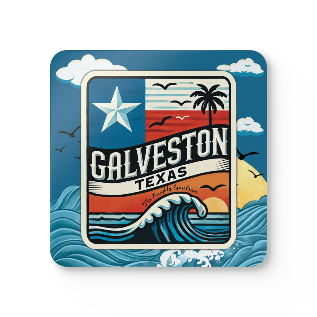 Galveston Texas Bar Coaster Set, The Lone Star State Coaster
